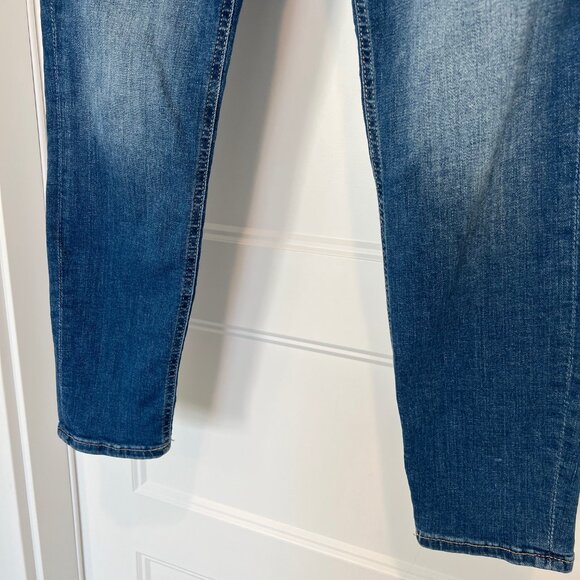 GAP Women Size 10/30R Sky High Universal Medium Blue Bay High Rise Legging Jeans - Picture 3 of 7